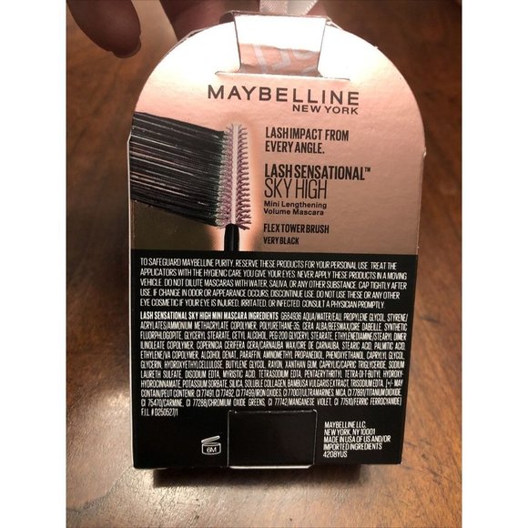 Maybelline Limited Edition Lash Sensational Sky High Mini Mascara Very Black - Picture 4 of 5